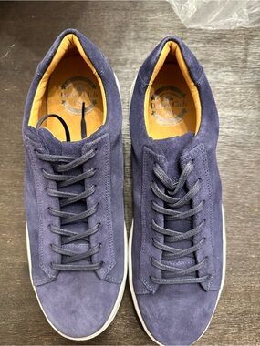 Driver Club USA Navy Suede Low-Top Sneakers